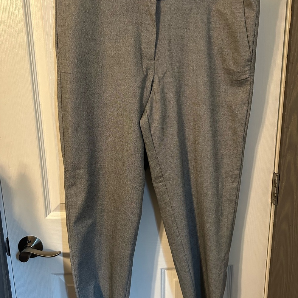 LOFT Gray Dress Pants with Classic Straight-Leg Cut